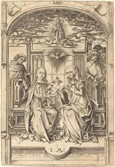 Grandmother Gallery: The Holy Family, c. 1475 / 1480. Creator: Israhel van Meckenem