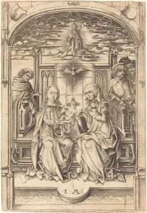 The Holy Family, c. 1475 / 1480. Creator: Israhel van Meckenem