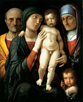 Anna Selbdritt Gallery: The Holy Family, c. 1495. Artist: Mantegna, Andrea (1431-1506)