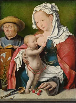 Cleve Prints: The Holy Family, c. 1520. Artist: Cleve, Joos, van (ca. 1485-1540)