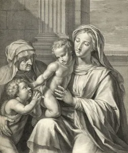 Aunt Prints: The Holy Family, c. 1656-71. Creator: Nicolas Pitau