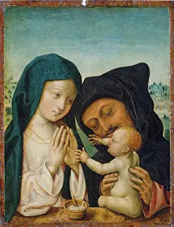 Devotion Prints: The Holy Family, c1495-1500. Creator: Master of the St Bartholomew Altarpiece