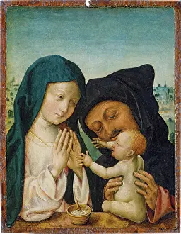 Devotion Prints: The Holy Family, c1495-1500. Creator: Master of the St Bartholomew Altarpiece