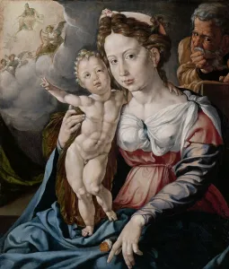 The Holy Family, c.1528-c.1530. Creator: Jan Cornelisz Vermeyen
