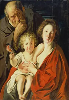 Joachim Prints: The Holy Family, c1619-1620. Creators: Workshop of Jacob Jordaens, Jacob Jordaens I