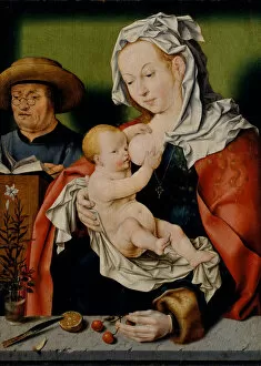 Cherries Gallery: The Holy Family, ca. 1515. Creator: Workshop of Joos van Cleve (Netherlandish, Cleve ca