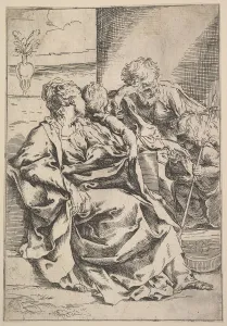 Guido Gallery: The Holy Family, ca. 1595-1600. Creator: Guido Reni