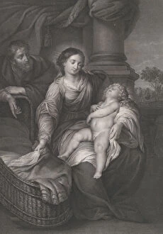 Images Dated 26th October 2020: The Holy Family, with the Christ child asleep in the Virgins lap, ca. 1778-86