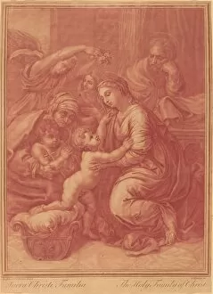 Cradle Gallery: The Holy Family of Christ, early 18th century. Creator: Elisha Kirkall