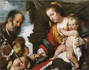 Saint Elizabeth Prints: The Holy Family. Creator: Strozzi, Bernardo (1581-1644)