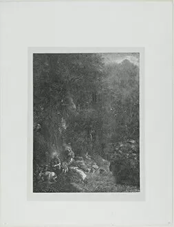 The Holy Family with Deer, 1871. Creator: Rodolphe Bresdin