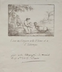 Holy Family on the Flight into Egypt, 1809. Creator: Dominique Vivant Denon (French, 1747-1825)