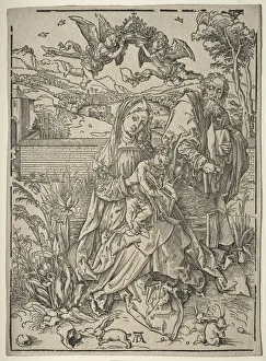 Late 15th Early 16th Century Prints: Holy Family with the Three Hares. Creator: Albrecht Dürer (German, 1471-1528)