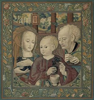 Saint Joseph Collection: The Holy Family with the Infant Christ Pressing the Wine of the Eucharist, 1485 / 1525