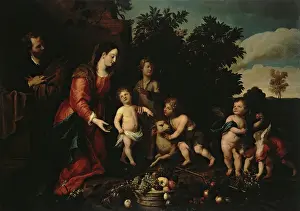 Utrecht Prints: Holy Family with the Infant John and Angels