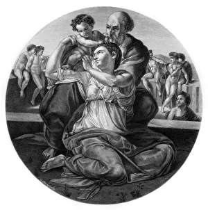 The Holy Family with the infant St John the Baptist (the Doni Tondo), c1506 (1870) The Holy Family with the infant St John the Baptist (the Doni Tondo), c1506 (1870)
