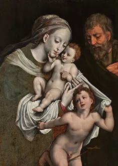 South Netherlandish Prints: The Holy Family with the Infant St John. Creator: Cornelis van Cleve