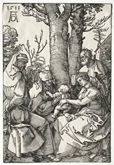 The Holy Family with Joachim and Anna, 1511. Creator: Albrecht Dürer (German, 1471-1528)