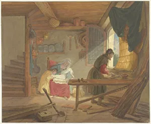 Cottage Industry Prints: The Holy Family in Joseph's workshop