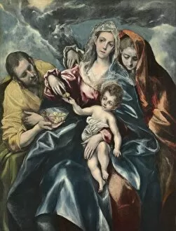 The Holy Family with Mary Magdalen, c. 1590-1595. Creator: El Greco (Spanish, 1541-1614)