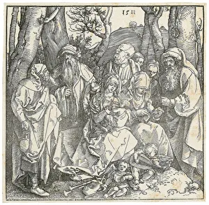 The Holy Family with Two Musician Angels, 1511. Creator: Dürer, Albrecht (1471-1528)