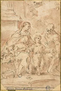 Diziani Gaspare Prints: Holy Family, n.d. Creator: Gaspare Diziani