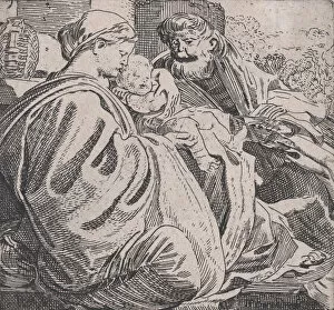 Images Dated 8th December 2020: The Holy Family Resting, ca. 1615. Creator: Willem Pietersz. Buytewech