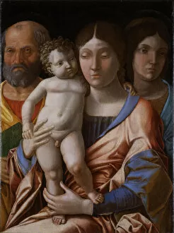Maternity Gallery: The Holy Family with a saint, 1495. Creator: Mantegna, Andrea (1431-1506)