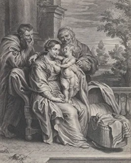 The Holy Family with Saint Anne, ca. 1625-35. Creator: Boetius Adams Bolswert
