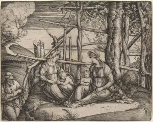 Holy Family with Saint Elizabeth and the Infant Saint John the Baptist, c. 1499 / 1501