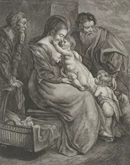 Images Dated 8th December 2020: The Holy Family with Saint Elizabeth and Saint John the Baptist, ca. 1780