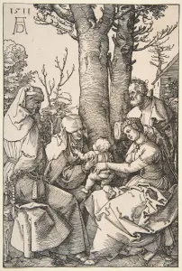 The Holy Family with Saint Joachim and Saint Anne, 1511. Creator: Albrecht Durer