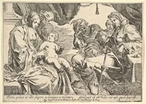 Pierre Collection: Holy Family with Saints, 1610-42. Creator: Pierre Brebiette