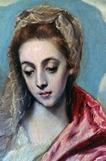 Images Dated 31st August 2006: Holy Family with St Anne (detail), c1590-1595. Artist: El Greco