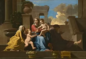 Nicolas Poussin Gallery: The Holy Family on the Steps, 1648. Creator: Anon