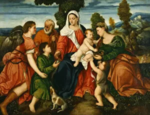 Anna Selbdritt Gallery: The Holy Family with Tobias and the Angel, Saint Dorothy, John the Baptist