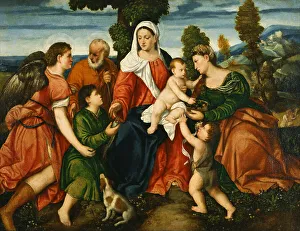 Book Of Tobit Gallery: The Holy Family with Tobias and the Angel, Saint Dorothy, John the Baptist