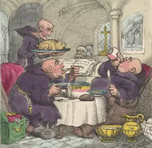 Corrupt Gallery: The Holy Friar, May 6, 1807. May 6, 1807. Creator: Thomas Rowlandson