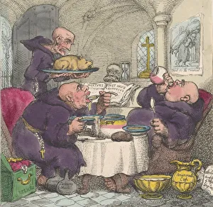 Bunbury Collection: The Holy Friar, May 6, 1807. May 6, 1807. Creator: Thomas Rowlandson