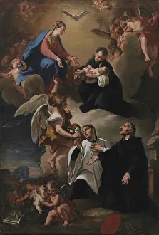 Mark St Prints: The Holy Ghost, Angels and the Virgin with Saints Mark