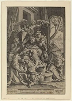 The Holy Kinship, before 1611. Creators: Hieronymous Wierix, Dionisio Calvaert