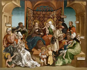 Anna Selbdritt Gallery: The Holy Kinship. Artist: Breu, Jorg, the Younger (1510-1547)
