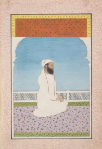 Holy Man Prints: A Holy Man Seated on a Terrace, ca. 1850. Creator: Unknown