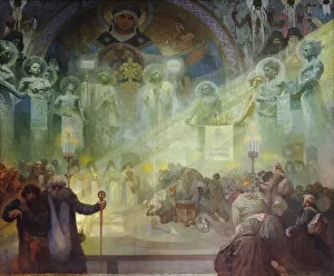 Holy Mount Athos, 1926. Artist: Mucha, Alfons Marie (1860-1939)
