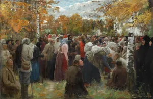 Pilgrims Prints: To holy places, 1911. Creator: Popov, Lukian Vasilyevich (1873-1914)