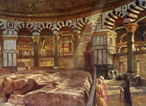 Adam And Charles Prints: The Holy Rock Beneath the Dome of the Rock, 1902. Creator: John Fulleylove