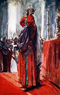 Marshall Prints: The Holy Roman Emperor Frederick II crowns himself King of Jerusalem, 1229 (1913)