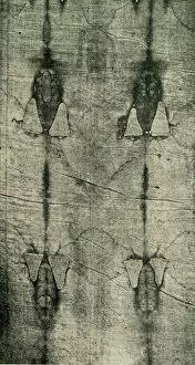 Shroud Gallery: The Holy Shroud - Imprint of the Body: Front View, 1902. Creator: Unknown