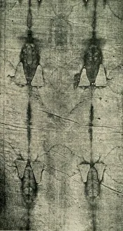 T Fisher Unwin Collection: The Holy Shroud - Imprint of the Body: Front View, 1902. Creator: Unknown