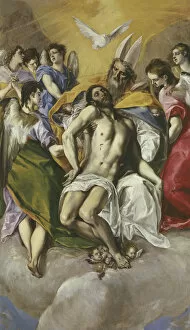 Gnadenstuhl Gallery: The Holy Trinity, 1579. Artist: El Greco, Dominico (1541-1614)